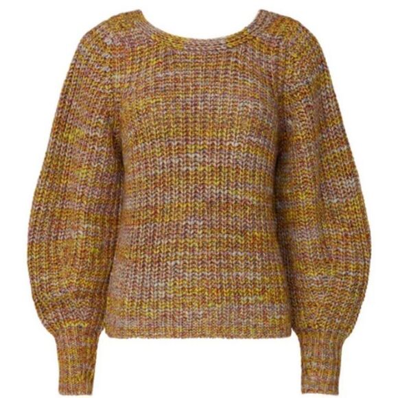 BA&SH HAILI MARLED CARDIGAN - YELLOW COMBO - Picture 9 of 16